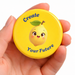 Fridge Magnet Tempelan Kulkas Bulat Positive Quetos